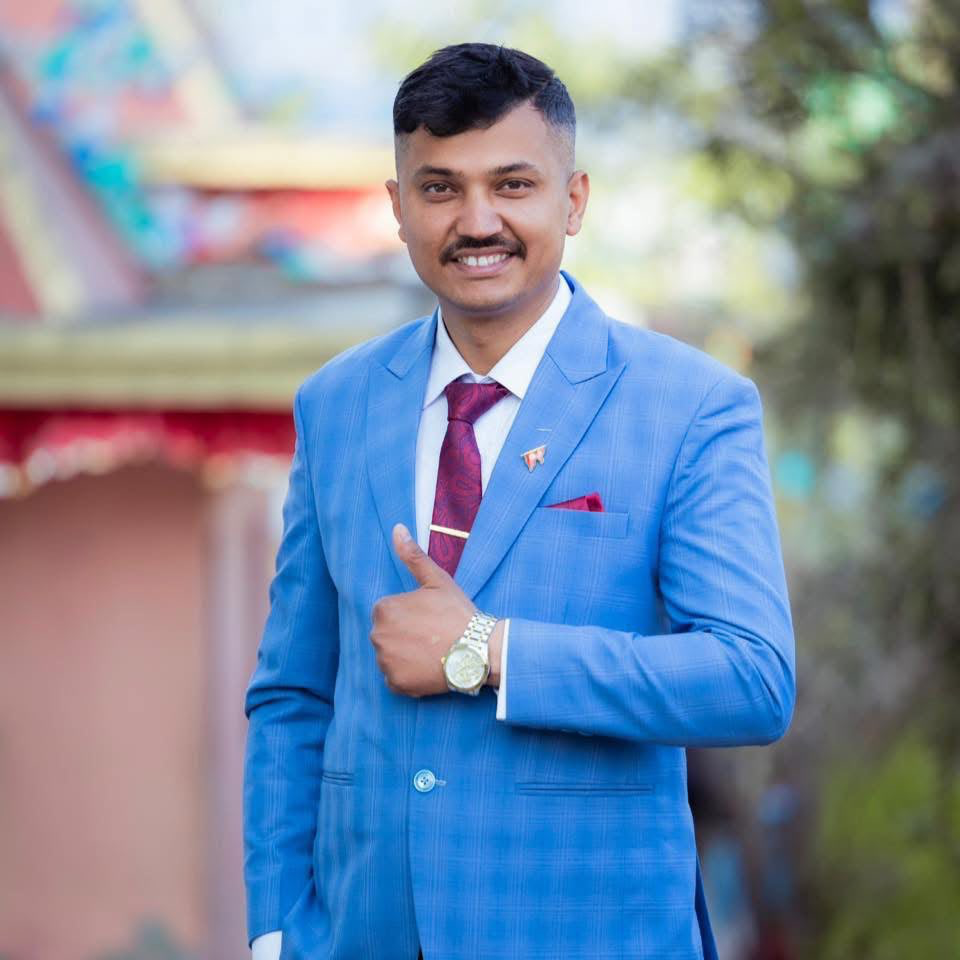 Portrait of Pradip Basnet, CEO of Pragati Venus Uniform