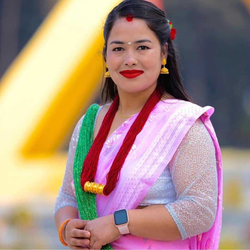 Portrait of Meena Pandit Basnet, Manager of Pragati Venus Uniform